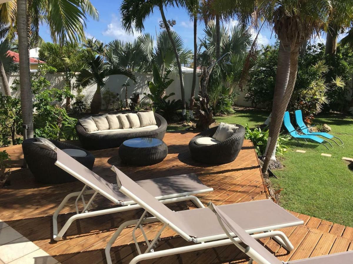 Villa Iguanou Et Piscine En Bord De Mer Proche Plages Marina Et Golf Saint-Francois  Exterior foto
