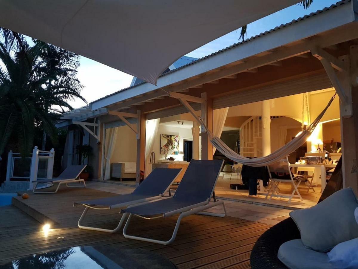 Villa Iguanou Et Piscine En Bord De Mer Proche Plages Marina Et Golf Saint-Francois  Exterior foto